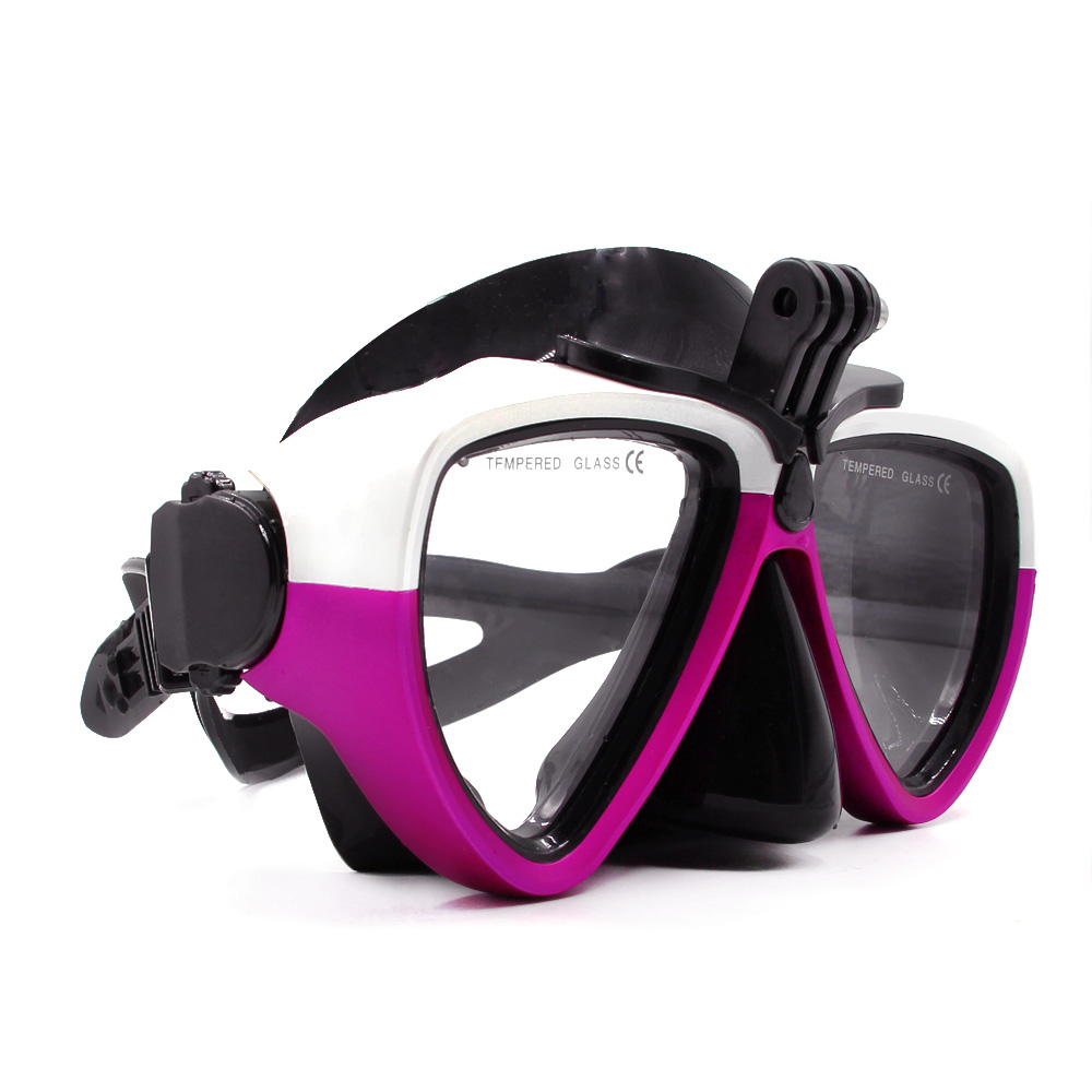 Máscara de buceo TELESIN, gafas de buceo esnórquel para natación googles templado para GoPro Hero 9 8 7 6 5 4 Xiaomi Yi 4K Osmo Action