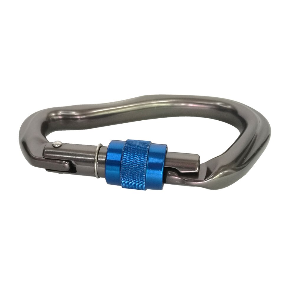 23KN Rock Climbing Srewgate Master Lock Carabiner Safety Buckle Security Twist-lock Lock Tree Carving Equipment Gear