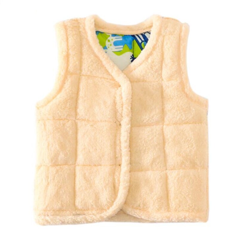 0-4Y Baby Vest Winter Thicken Warm Baby Peuter Kleding Jongens Meisjes Vest Baby Katoenen Jas