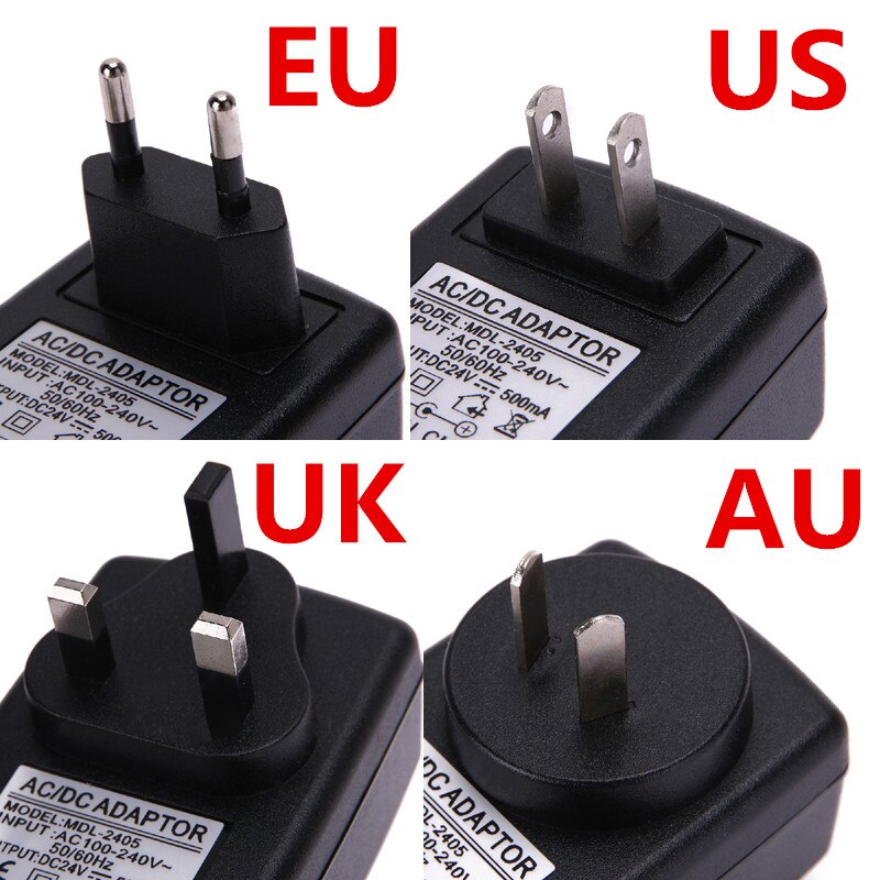 ac adapter 24V 1.25A 1250mA Transformer Power Supply AC 110V-240V TO DC 24V Adapter Universal EU US UK AU Plug DC 2.5*0.7mm