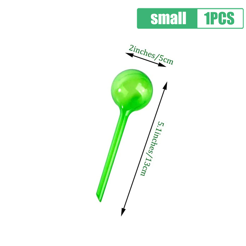 1/12PCS Automatic Plant Watering Bulbs Self Watering Globes Plastic Balls Garden Water Houseplant Device Drip Irrigation System: Green-S-1PCS