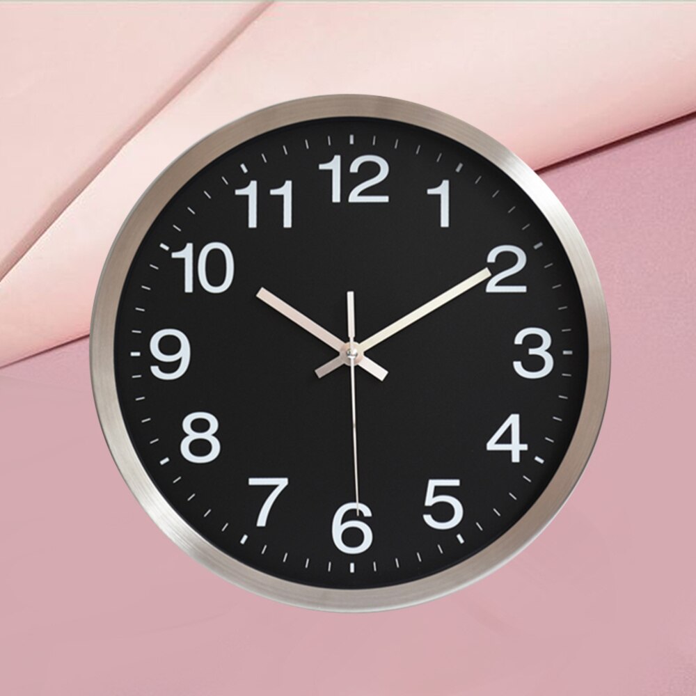 1Pc Electronic Wall Clock Retro Wall Hanging Clock LED Wall Clock for Home Store Without Battery (White)