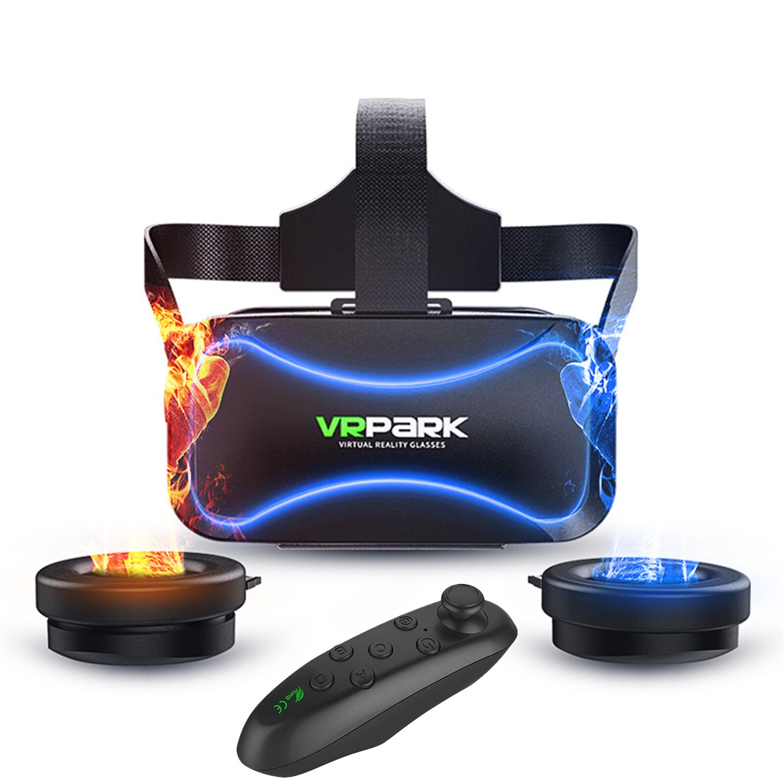 3D VR gafas 3D Realidad Virtual de realidad Virtual apoyo 0-600 miopía lentes binoculares VR gafas para 3,5 a 6 pulgadas de dispositivos Smartphone