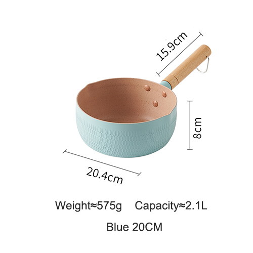 Küche Kochen Topf Maifan Stein Nicht-Stick Kochen Nudeln Heißer Milch Suppe Töpfe Japanischen Stil Schnee Pan Herd universal Kochgeschirr: blue