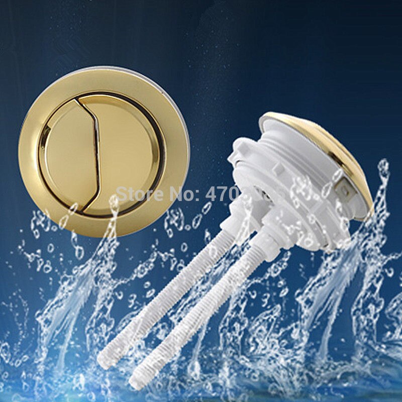 Top diameter 58mm Round toilet dual push button,Installation Diameter 48mm toilet push button,Toilet water tank Push Buttton