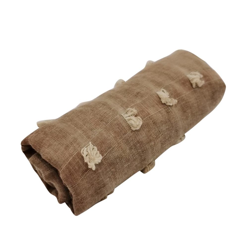 Baby Photography Props Blanket Wrapping Cloth Vintage Style Baby Wraps Baby Photo Accessories Photography Decorative 3FM: Brown