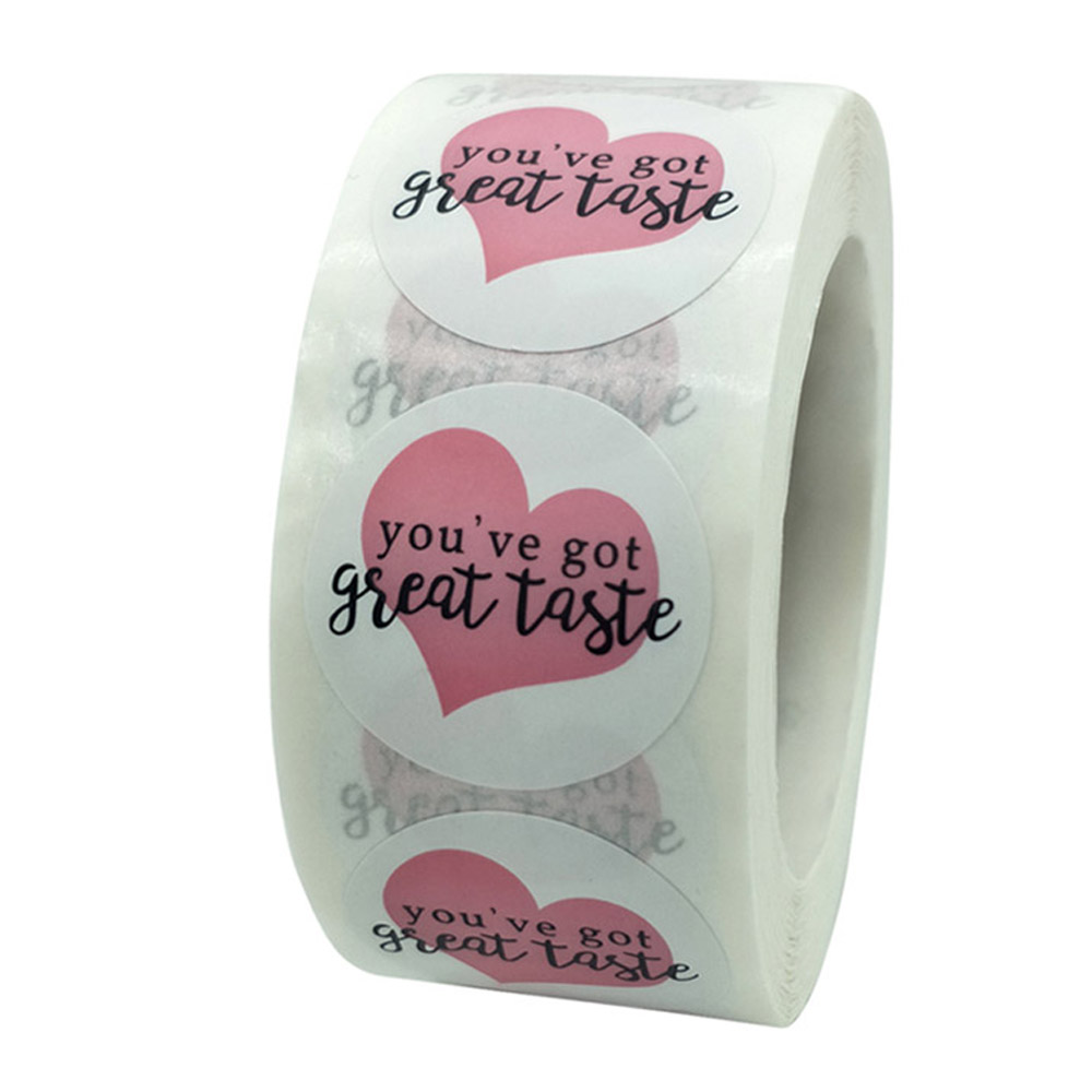 Pegatinas "Open Me ya", pegatina de 1 pulgada de agradecimiento para decoración de caja de , papelería, sobre, postales, etiquetas de sellado, 50-500 Uds.: QY666-100pcs