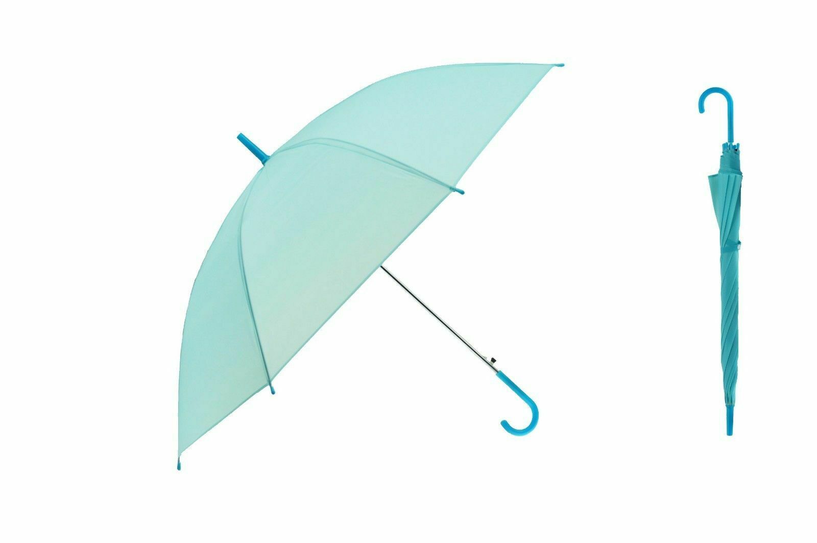 paraguas de lluvia transparente con forma de seta decoración de boda Parasol mujeres chicas Anti lluvia sol: Azul