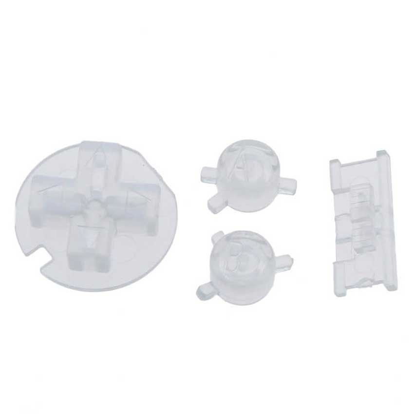 JCD 1 Set Plastic Power ON OFF Buttons Keypads for Gameboy Color GBC Colorful Buttons Set for GBC D Pads A B Buttons Replacement