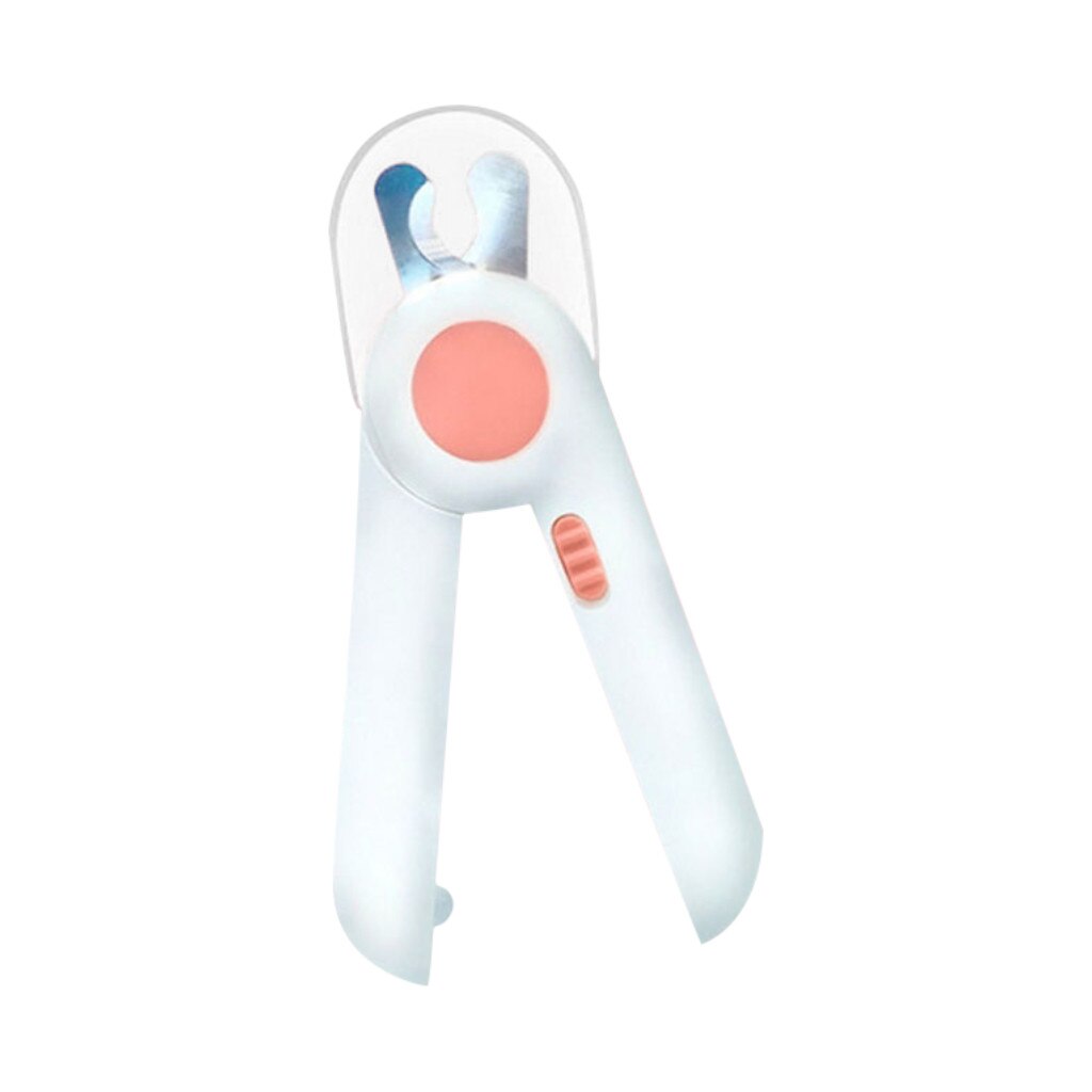 cutter for dogs and pets nail cutter for dogs and cats cutting machine beauty scissors locks for cats animals LED lighting#g2: Pink