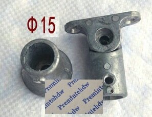 4 st/lot oavslutade fyrkantiga runda aluminium golvstolpar fläns trapp ledstång balustrar justerbara brickfäste kopplingsbeslag: Omgång 15mm