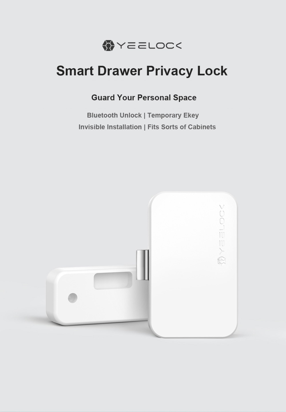 Youpin YEELOCK Clever Schublade Schrank Türschloss Keyless Bluetooth APP Entsperren Anti-Diebstahl Art Sicherheit Datei Sicherheit