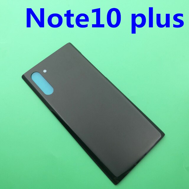 Samsung galaxy note 10 plus 10+  :lle takakansi lasi takaluukun kotelon kansi vaihtopuhelinkotelo samsung note 10: lle: N10 plus musta