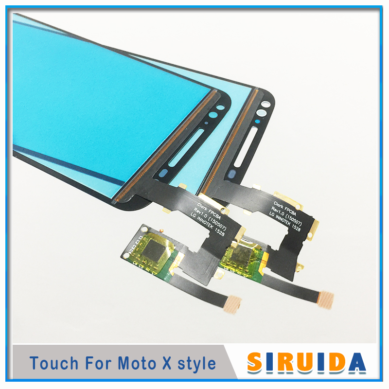 5.7inch LCD Touch Screen Digitizer Front Glass Panel with Flex Cable For Motorola Moto X Style XT1570 XT 1572 1575 Replacement