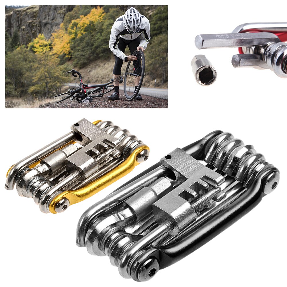 11 Multi Werkzeug Fahrrad Bike Allen Hex Schlüssel Schraubendreher Kette Link Tool MTB ROAD