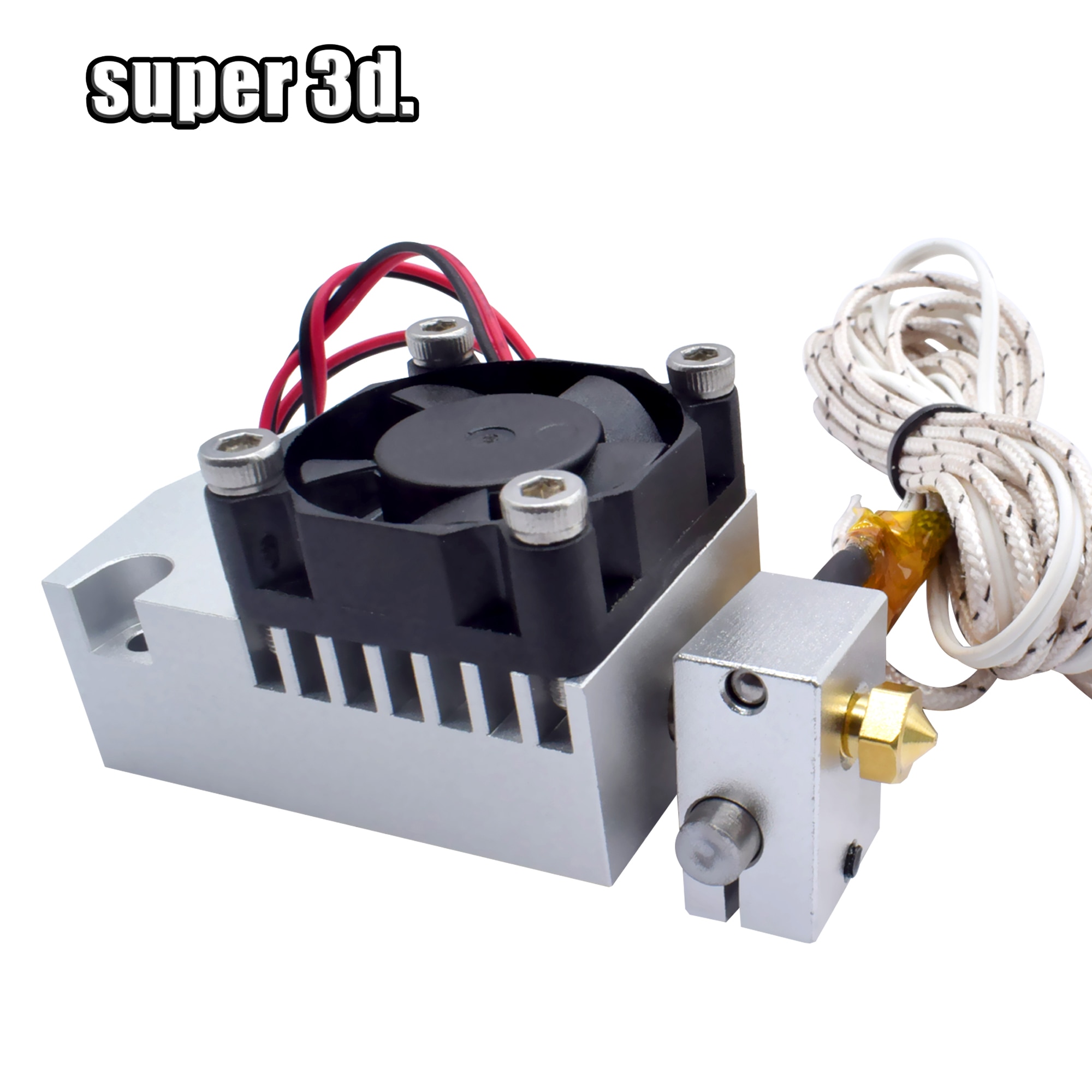3D Printer End 2 In 1 Out Double Color Extruder Cyclops Single Head 12V/24V 0.4mm 1.75mm with Cooling Fan 3D Printer parts