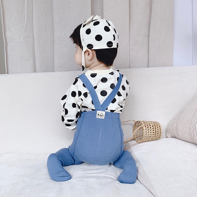 Pantalones suaves de otoño para bebés y niñas, lindos pantalones de algodón para niños, mono de Color sólido, monos para niños