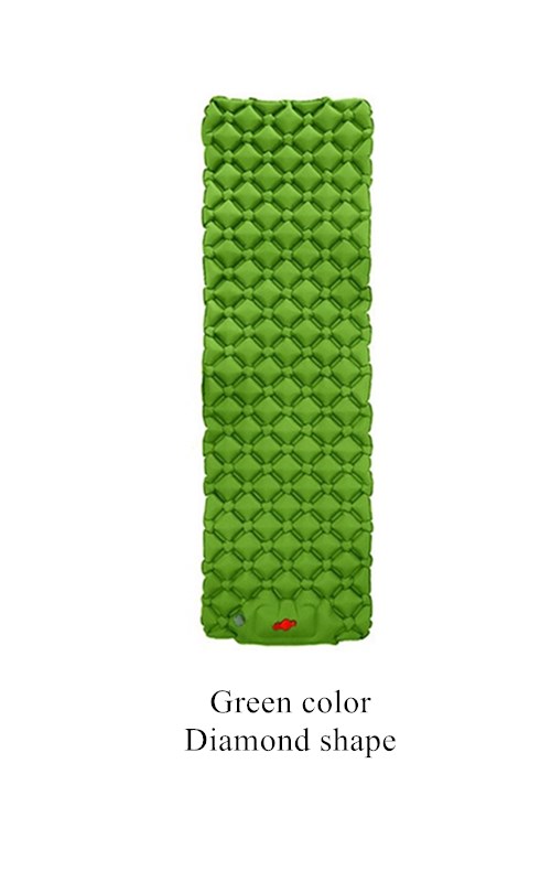 Camping Mat Voet Luchtbed Opblaasbaar Matras Nylon Tpu Slapen Pad Lichtgewicht Vochtbestendige Air Matras Draagbare: D GREEN