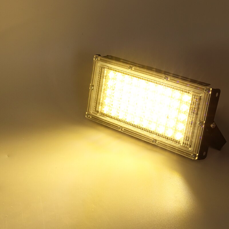 LED Floodlight Waterproof IP65 100W 50W LED Reflector AC 220V 240V LED Flood Light Spotlight Outdoor Landscape Lighting: Warm Light / 50W