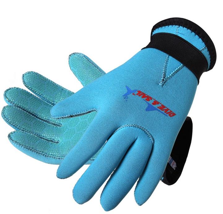 3mm Neopren Tauchen Handschuhe Tauchen Tauchen Schnorcheln Surfen Speerfischen Sport tauchen Handschuhe Neopren Angeln Handschuhe: Blau / XL