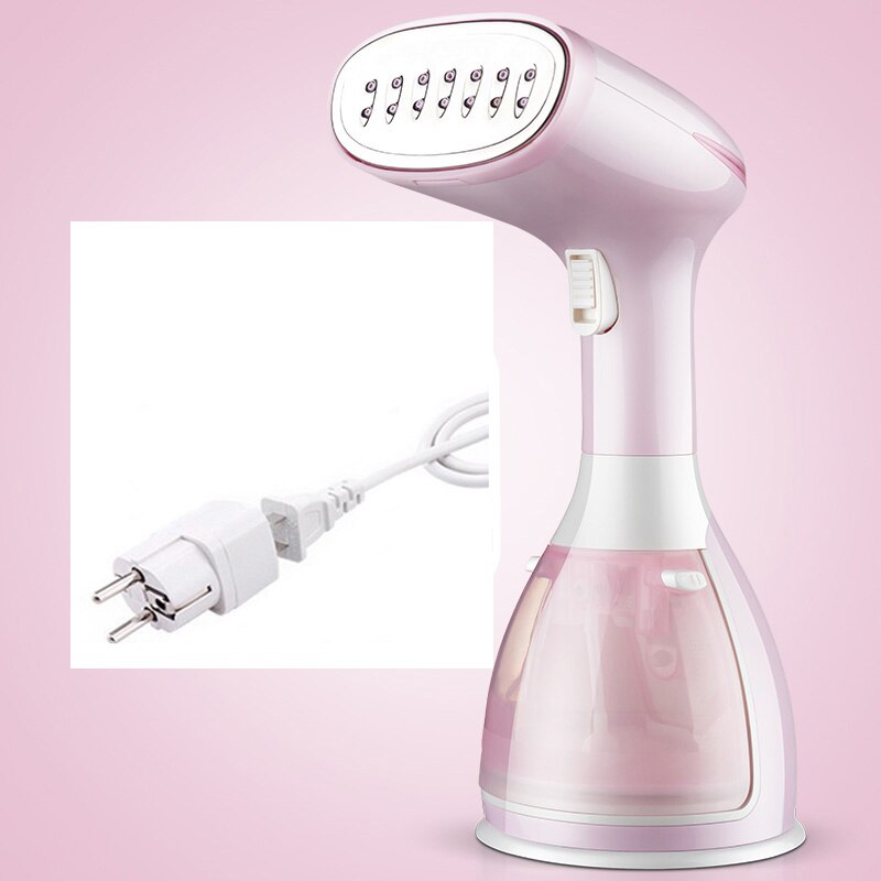 280ml Handheld Fabric Steamer 15 Seconds Fast-Heat 1500W Powerful Garment Steamer for Home Travelling Portable Steam Iron: pink-1