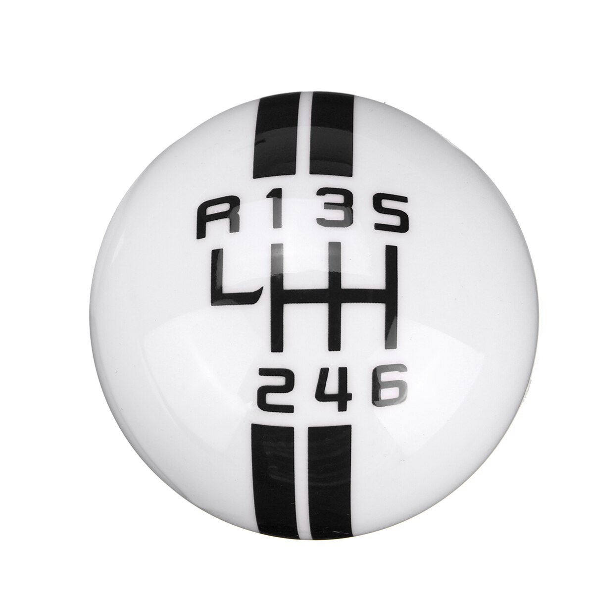 Universele 6 Speed Pookknop Voor Ford Voor Mustang Voor Peugeot Voor Mercedes Auto Pookknop 6 Speed: White black label