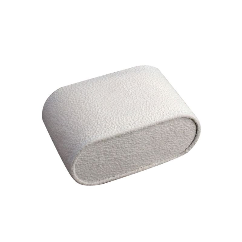 Bærbare urpuder armbåndsur armbånd display pad opbevaringsboks stativ arrangør smykker beskyttelse pude: Beige