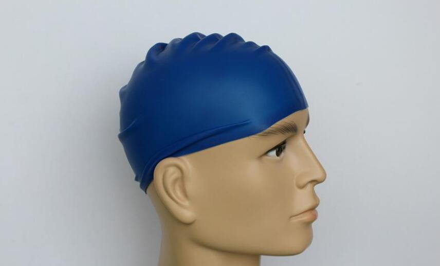 Silicone Swimming Caps Solid Color Swimming Caps With OPP Package for 16 year+
