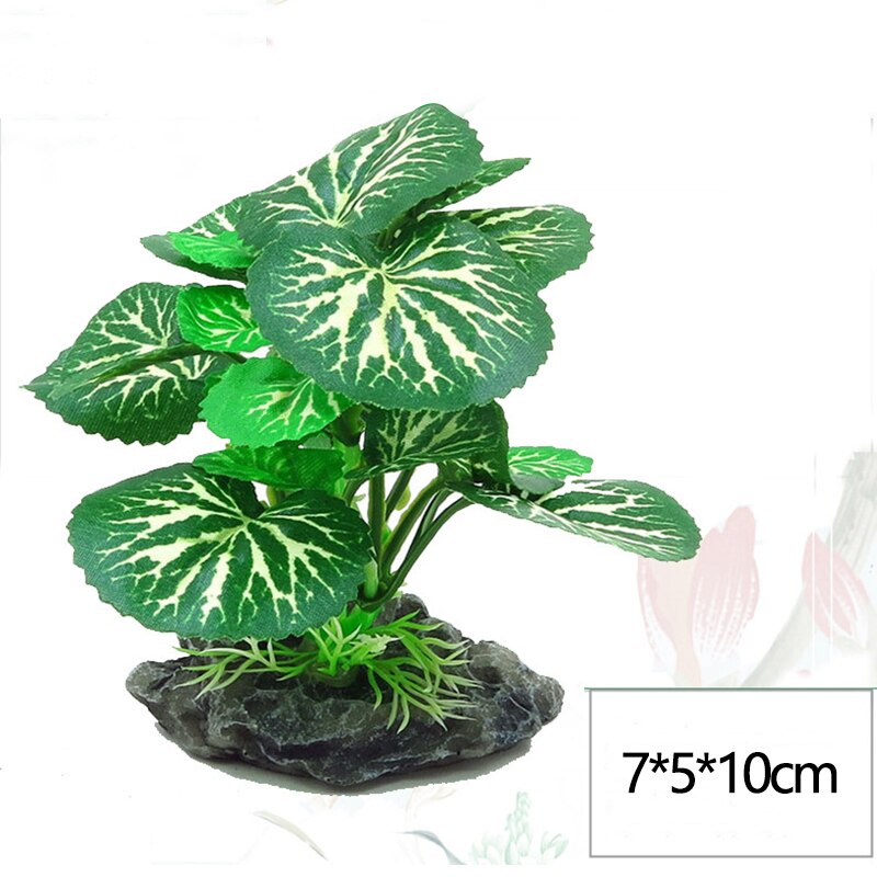 7 x 5 x 10cm 1pc kunstige planter akvarie indretning vand ukrudt ornament plante akvarium akvarium græs simulation dekoration: B