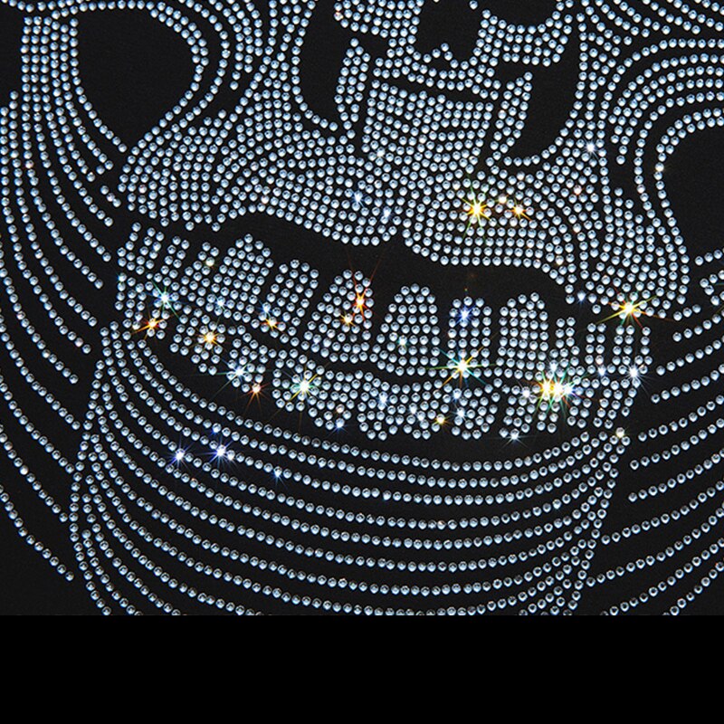 Casual t-shirt herr sommar kortärmad streetwear o-ringad smala bomullströjor strass plus size s -7xl toppar hane
