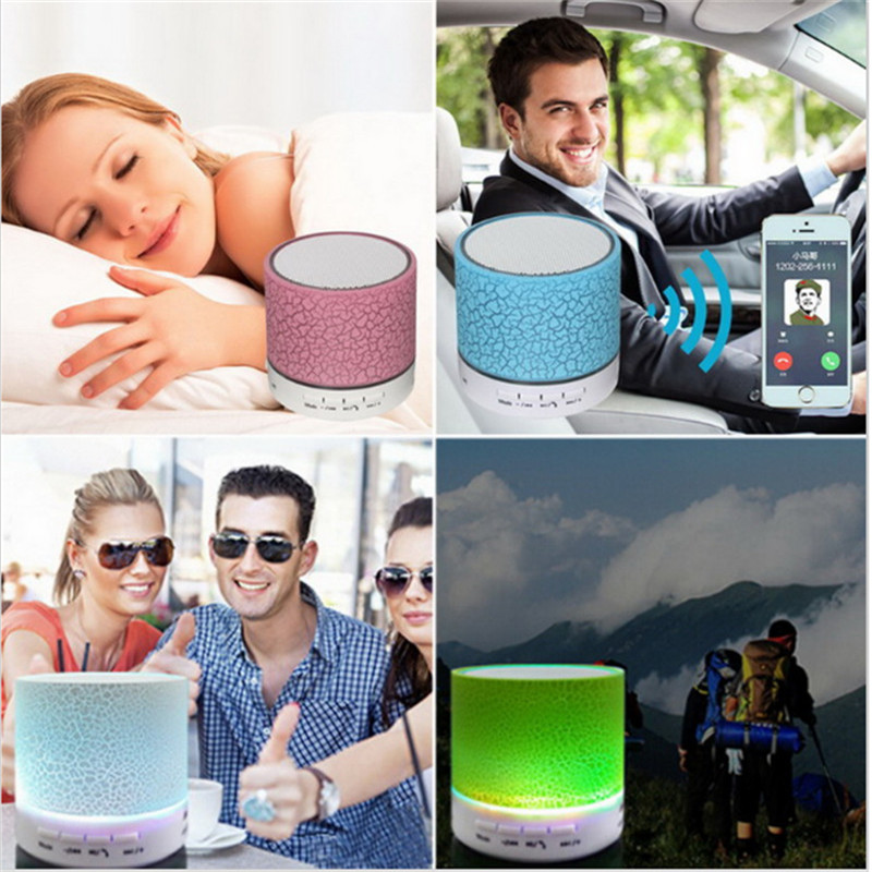 Portable Wireless Mini LED A9 Bluetooth Speaker Sound Box Subwoofer Speakers For Iphone Support TF SD Card PK BTS06 Q9 A9 S28 A5