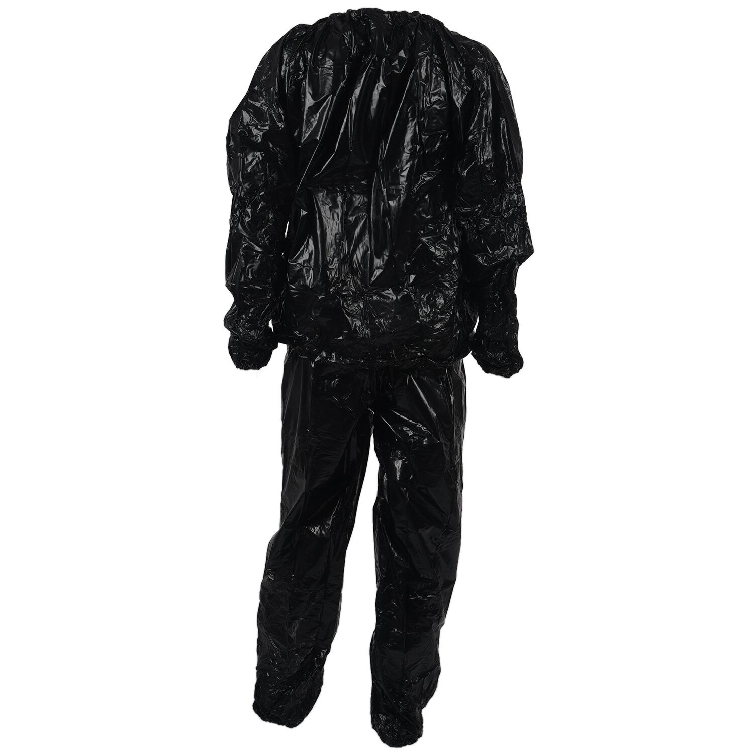 Heavy duty fitness gewichtsverlies zweet sauna pak fitness sportschool anti-scheur zwart xxl