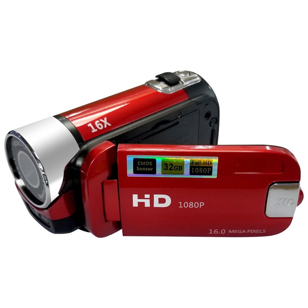 Vlog Camera 1080P Full Hd 16 Miljoen Pixel Dv Camcorder Digitale Video Camera Screen 16X Night Schieten Zoom Digitale zoom