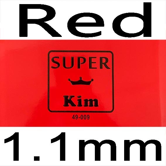 YINHE Super KIM Long Pimple Table Tennis Rubber OX or With 1.1mm Sponge Special Ping Pong Long Pimple Rubber: red 1.1mm