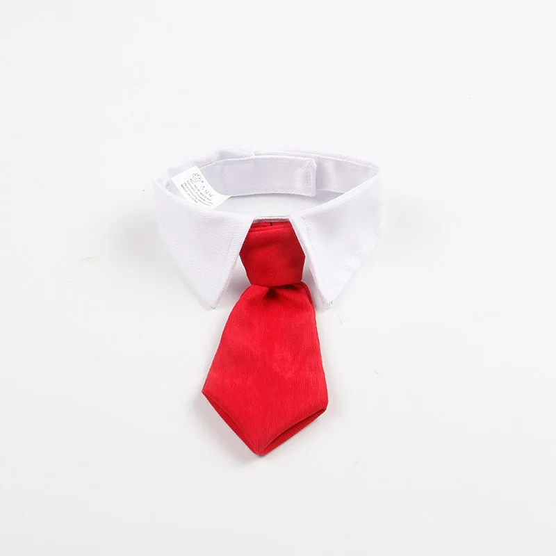 Noeud de smoking officiel pour animal de compagnie, collier noir et rouge pour chien et chat, accessoires pour animaux de compagnie, mariage, , de fête: L / Or