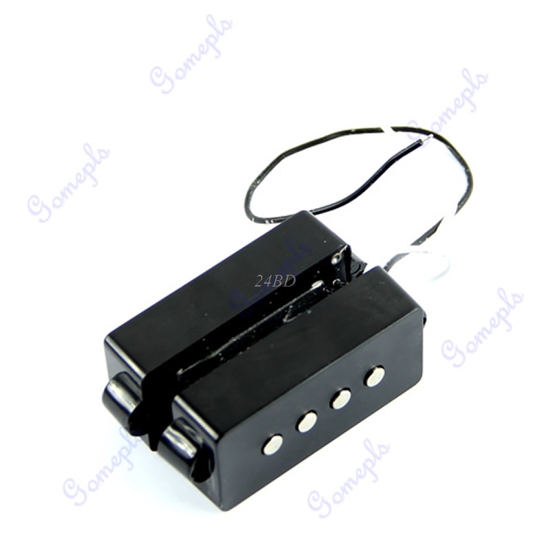 4 String Noiseless Pickup Set For Precision P Bass Bridge Pickup Set Black AUG01_15