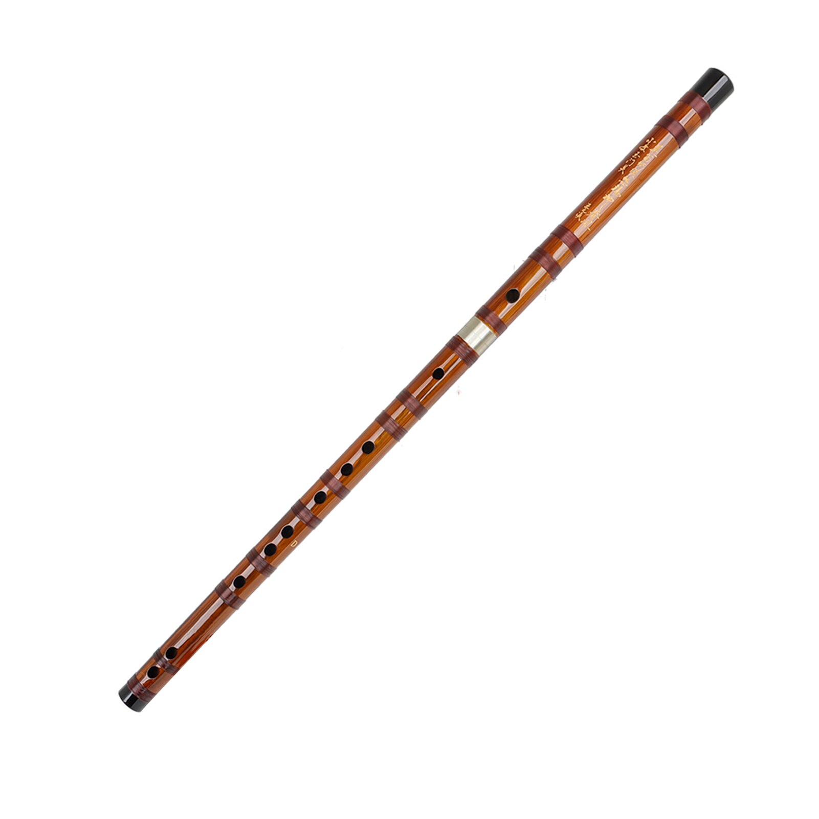 Flute Bitter Bamboo Dizi Traditional Handmade Woodwind Instrument with Storage Bag Chinese Knot for Children Adults Beginners
