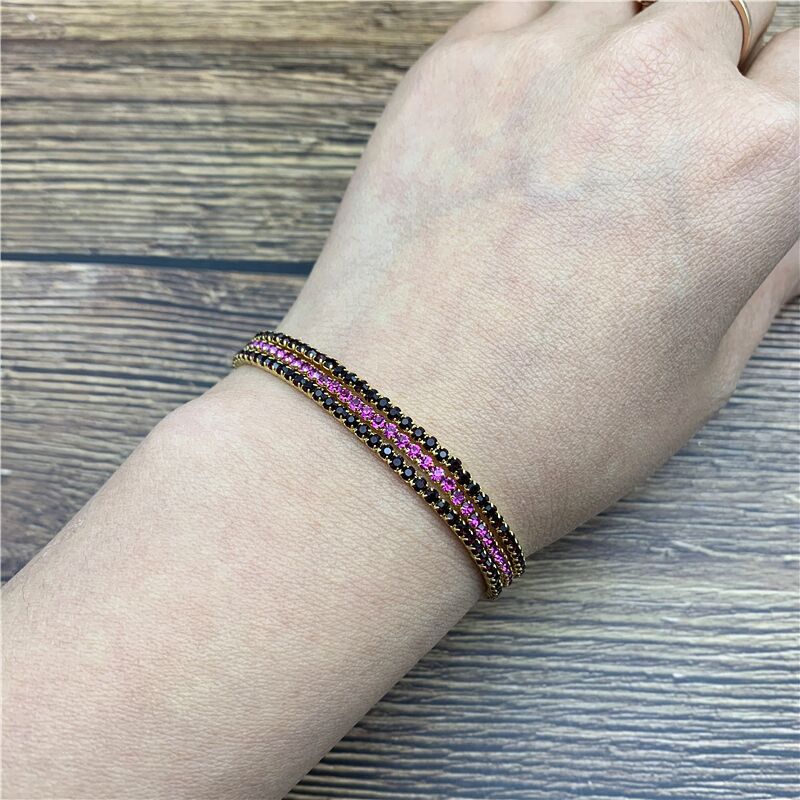 1 Pcs Rhinestone Bracelets Dainty Stacked Bracelets Elastic Bracelets for Women Bracelets