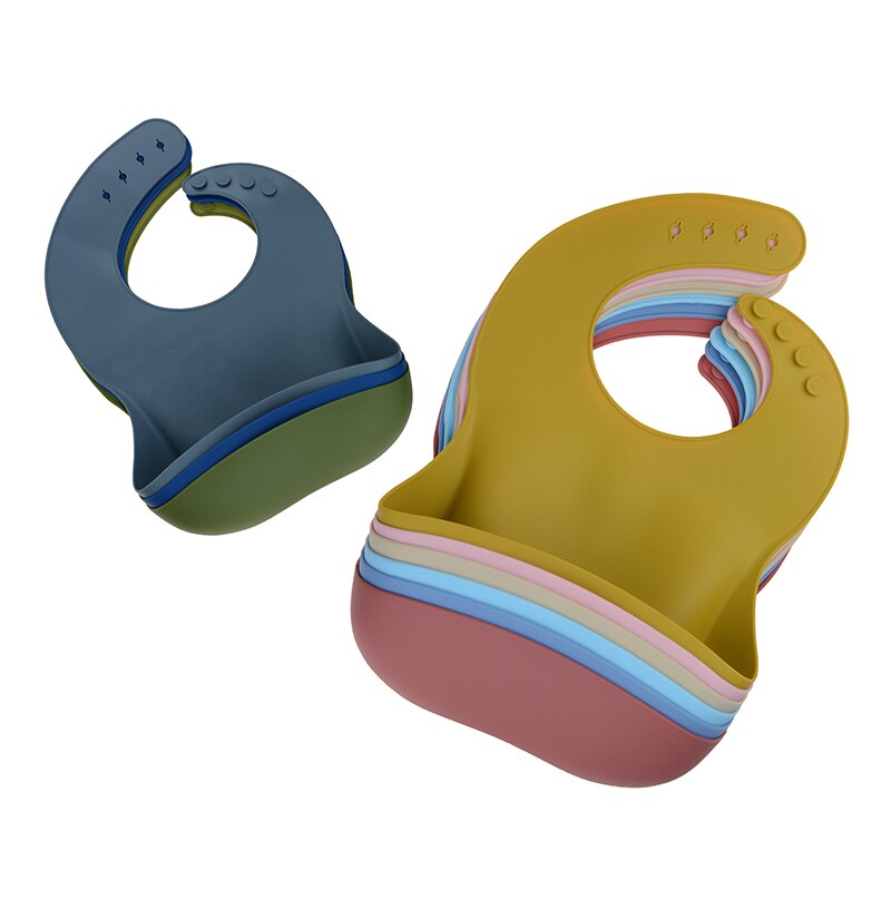 Conjunto de alimentação de silicone crianças utensílios de mesa tigela de sucção de silicone de grau alimentício com colher prato de bebê bpa livre babadores de silicone
