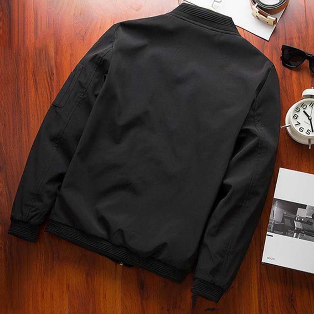 Chaqueta Bomber con cremallera para hombre, ropa de calle informal para hombre, abrigo de piloto ajustado de Hip Hop, ropa para hombre de talla grande 4XL,TA214