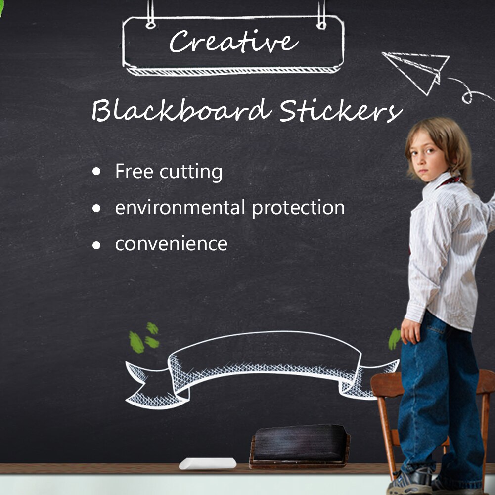 4 SIZE Blackboard Contact Paper Chalkboard Wall Sticker Vinyl Chalk Board Wallpaper for Child drawing practice writing