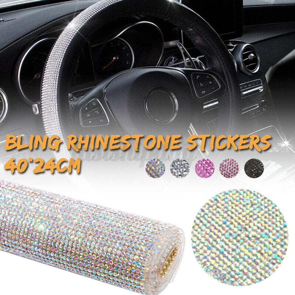 Strass brillants en cristal, 40x24cm, autocollant de décoration de voiture à faire soi-même