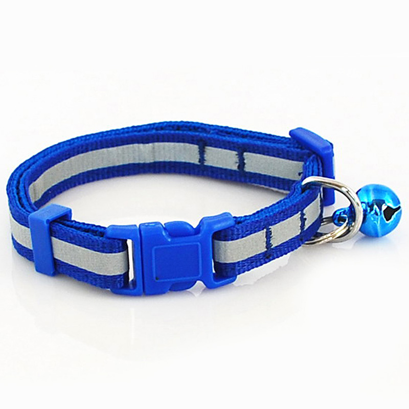 2 maten Nylon Reflecterende Halsband Kleine Kant Hond Kat Poppy Huisdier Kraag met Bel