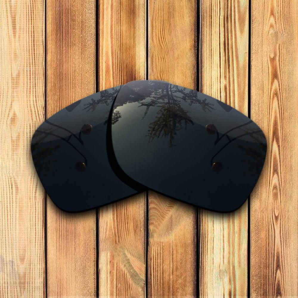 100% precisamente cortar lentes polarizadas de substituição para holbrook xl óculos de sol cor preta sólida-escolhas: Solid Black
