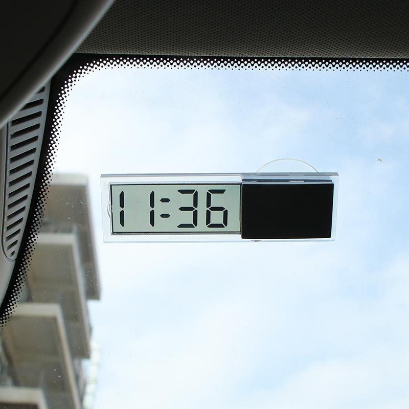 Lcd-auton digitaalinen ikkunakello ikkunassa celsius fahrenheit auton digitaalinen lämpömittari koriste-tarvikkeet