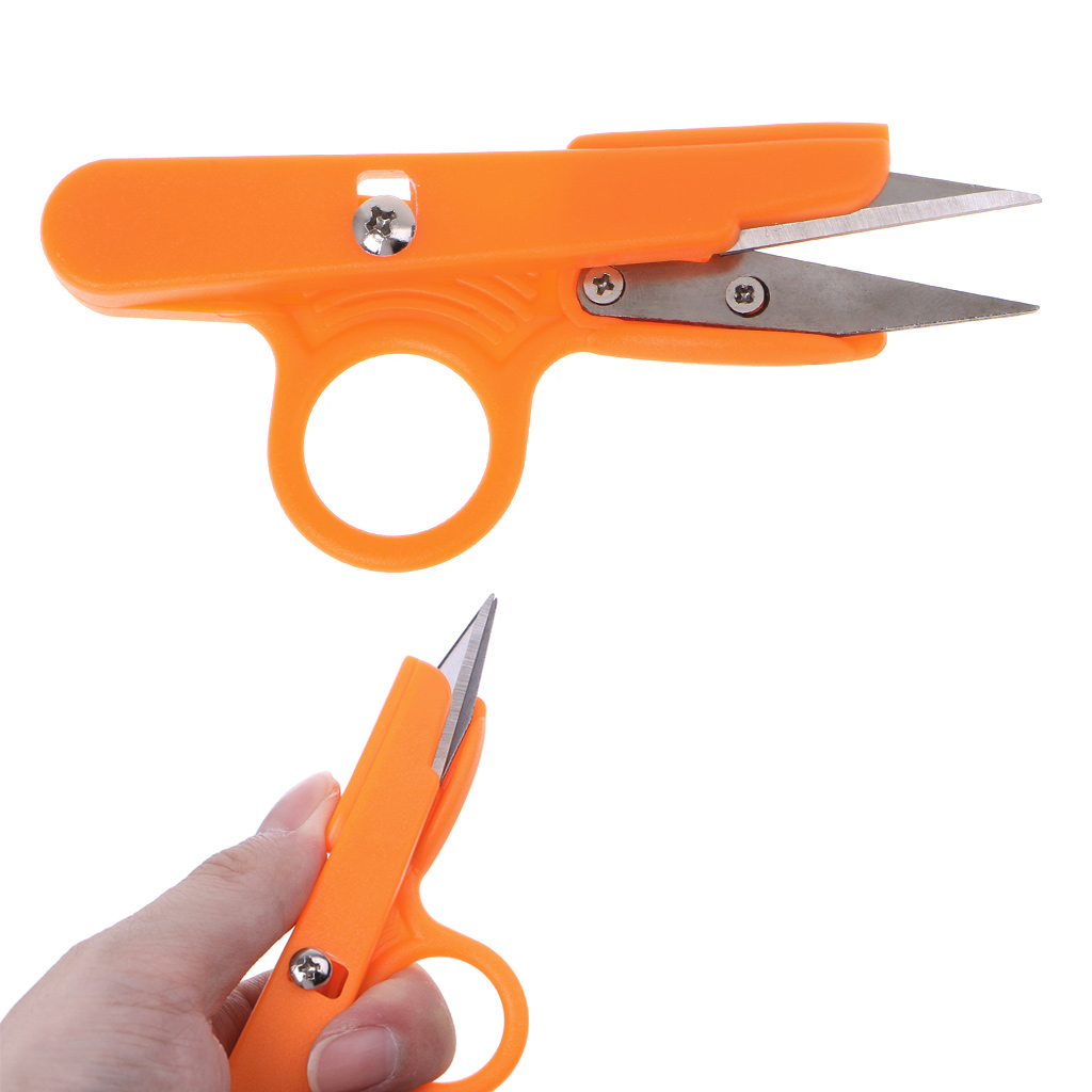 Household Sewing Matching Thread Cutting Scissors Cross Sewing Fishing Line Scissors Special U-shaped Plastic Handle Hand Tool