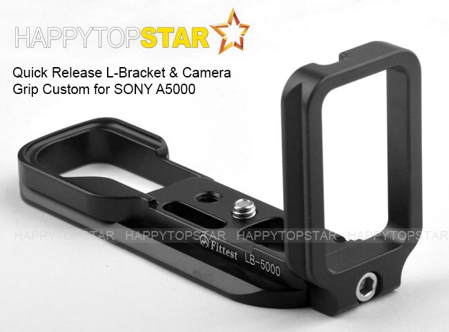 L Placa de Base de Liberação Rápida Da Câmera Titular Bracket Mão Montagem aderência Para SONY A5000 a5000 Arca Swiss RRS kirk Wimberley Markins