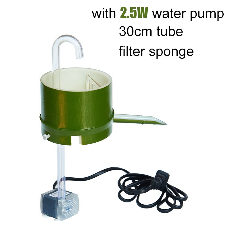 3-IN-1 Aquarium Filter Box Bamboo Tube Type ABS Water Flow Device Mini Top-mounted External Fish Tank Filter Water Purification: B