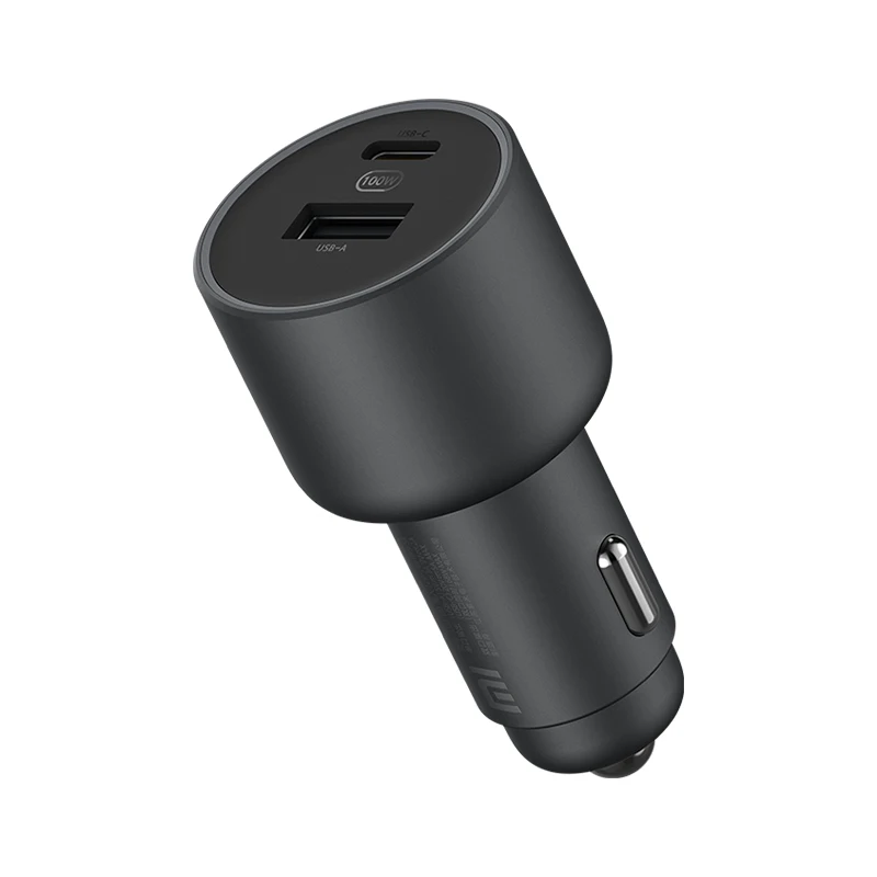 Original Xiaomi 100W Auto ladegerät Dual USB Schnell ladung Wireless Mi Auto ladegerät 100W USB-A USB-C Dual-Output-LED-Leistung