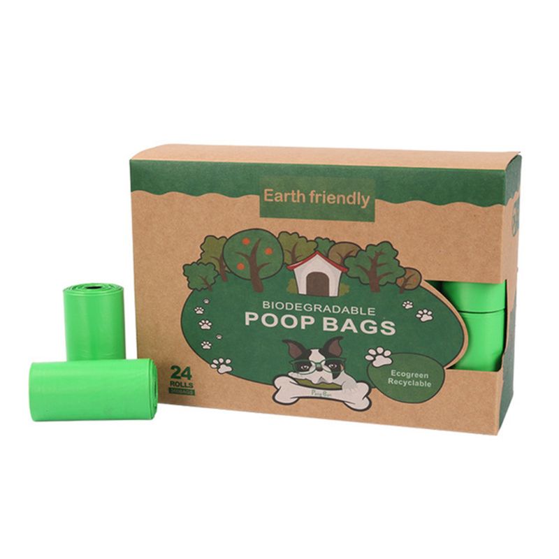 Bolsas biodegradables para excrementos de mascotas, bolsas de basura a prueba de fugas, bolsa de basura cocina Q0KF: GN-24Rolls